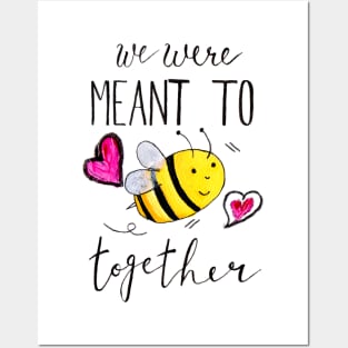 Bee my valentine Posters and Art